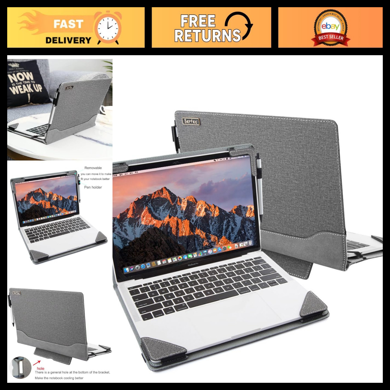 14" Laptop Protective Cover Case for Dell Pro 14 Plus Max, Essential Notebook Sl