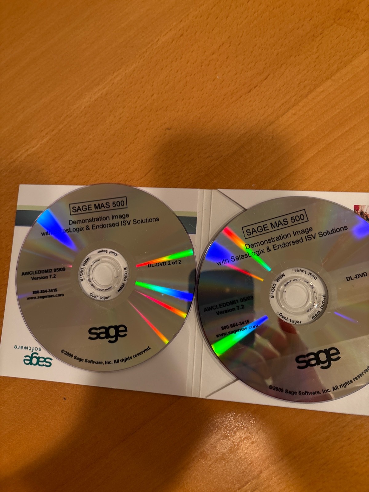 BRAND NEW SAGE MAS500 +SalesLogix+more DEMONSTRATION IMAGE DVDs v7.2