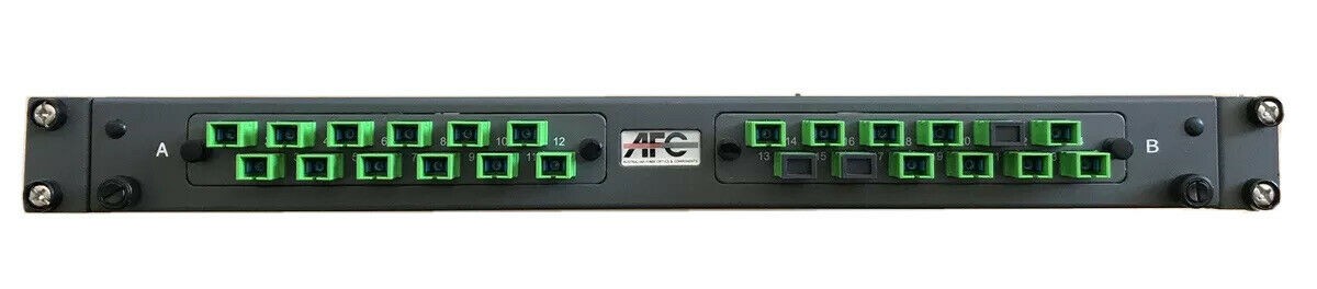 AFC/AFL Fibre Optic Rack Enclosure Sliding 12 SC Simplex adapter Splice cassette