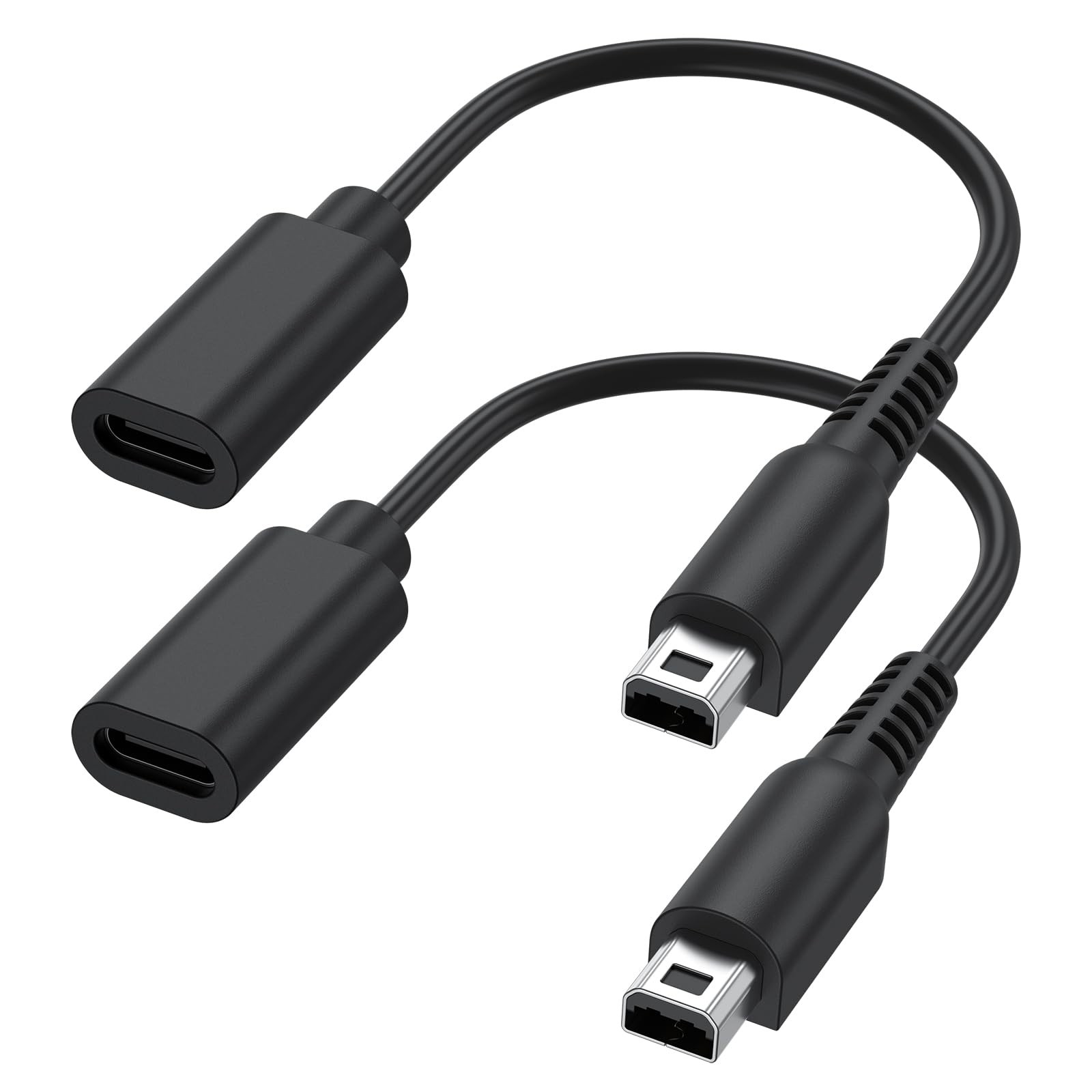 Meliya 2 Pack USB C Charging Cable Adapter for 3DS/3DS XL/3DS LL/2DS/DSi/DSi...