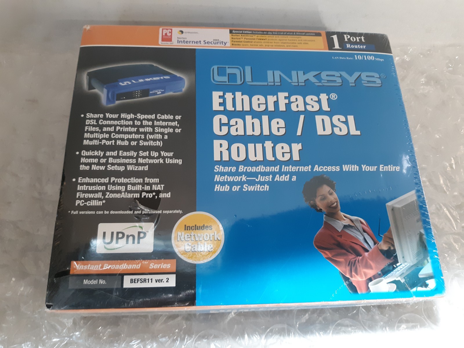 Linksys BEFAR11 Ver.2 EtherFast Cable/DSL Router NEW *SEALED*