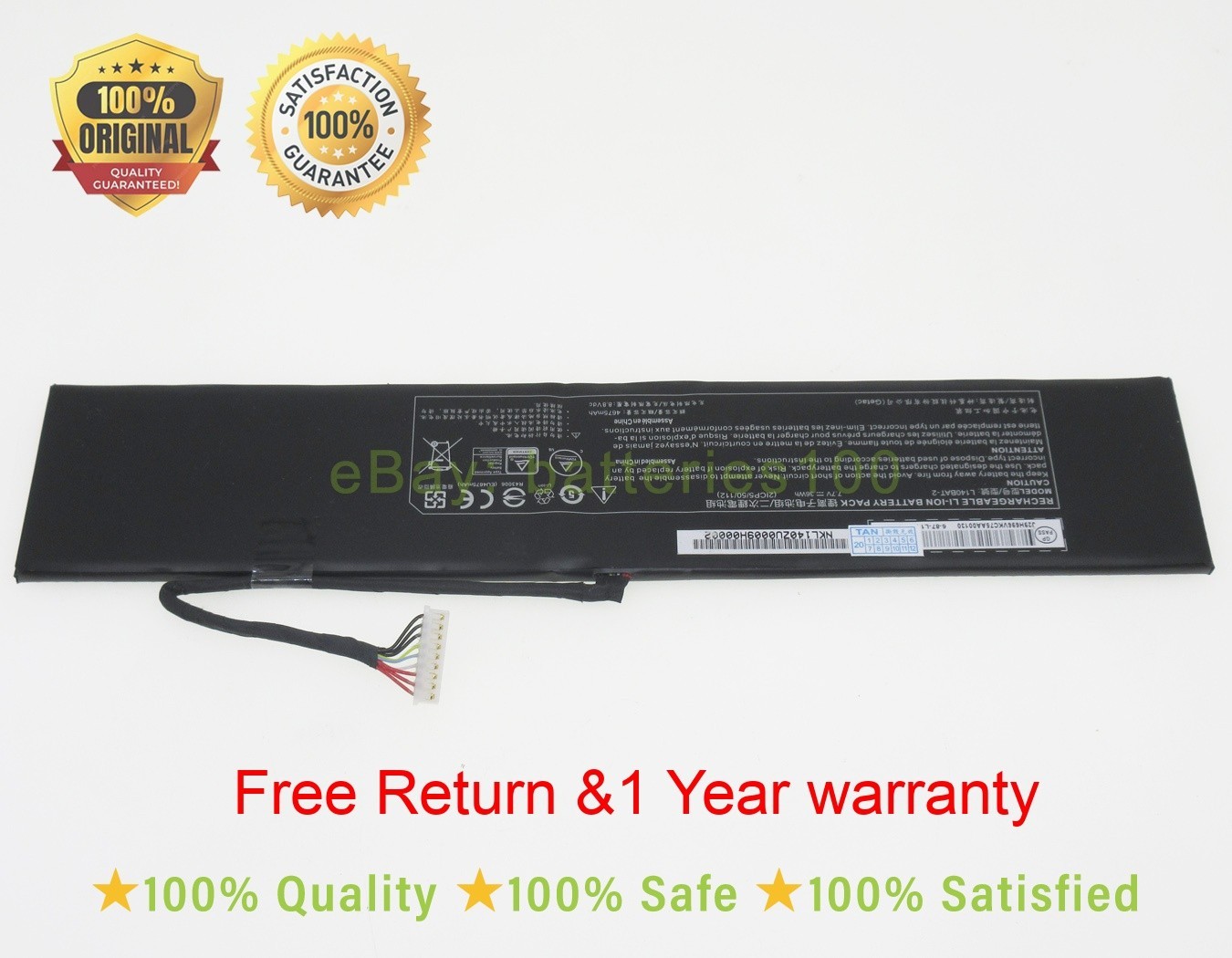 7.7V 4675mAh 36Wh original Gigabyte U4 UD RC14 L140BAT-2 battery