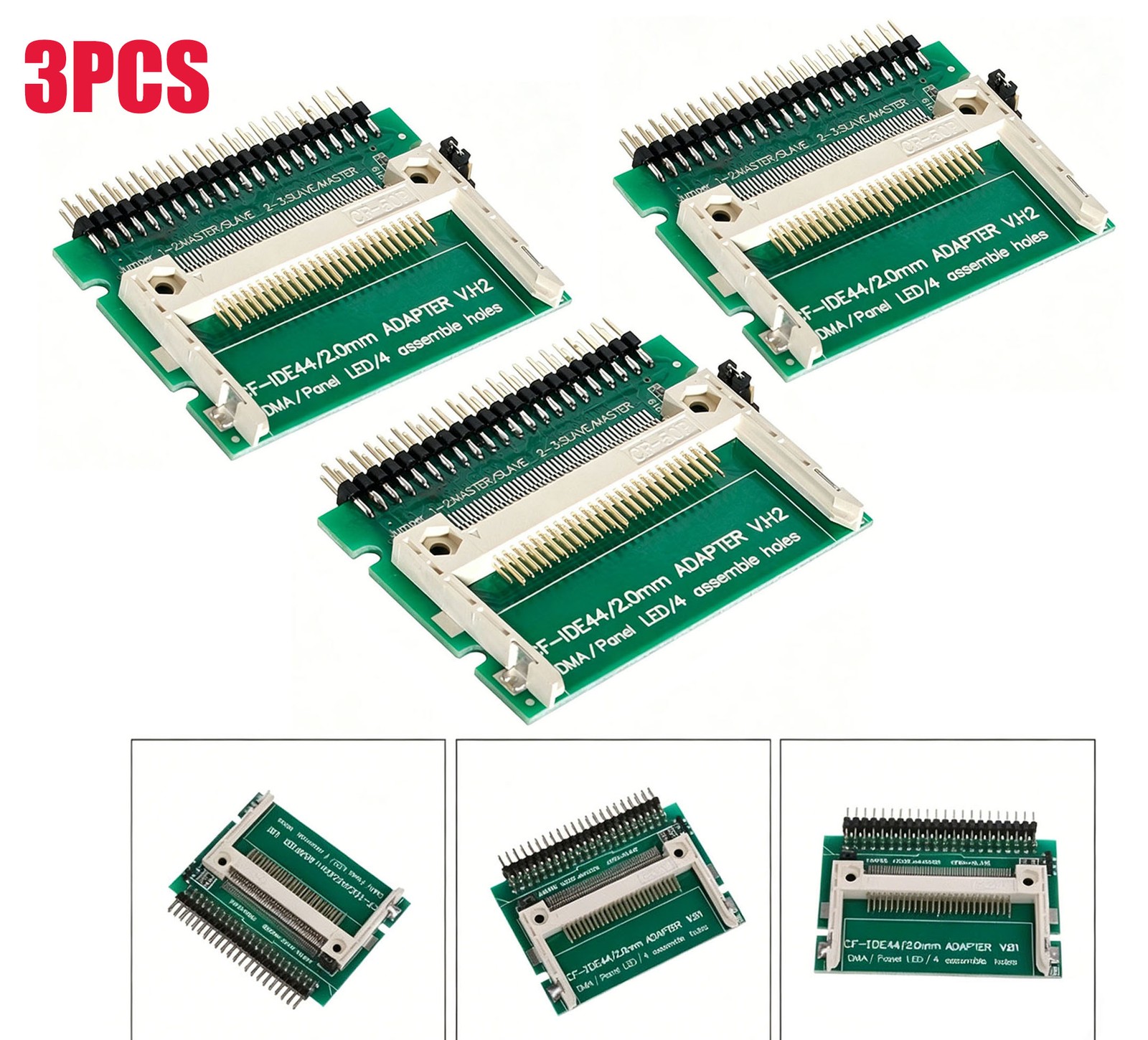 3* 44Pin Male CF to IDE Card CF to notebook 2.5 IDE Male Converter Adapter Card