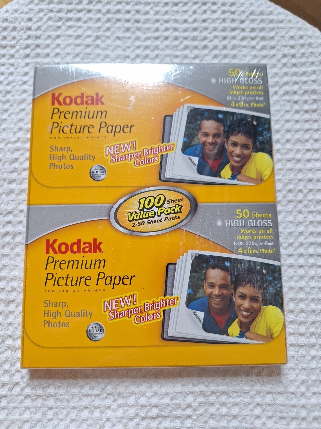 KODAK Premium Picture Paper, 100 sheets, High Gloss 4"x 6" New Sealed  
