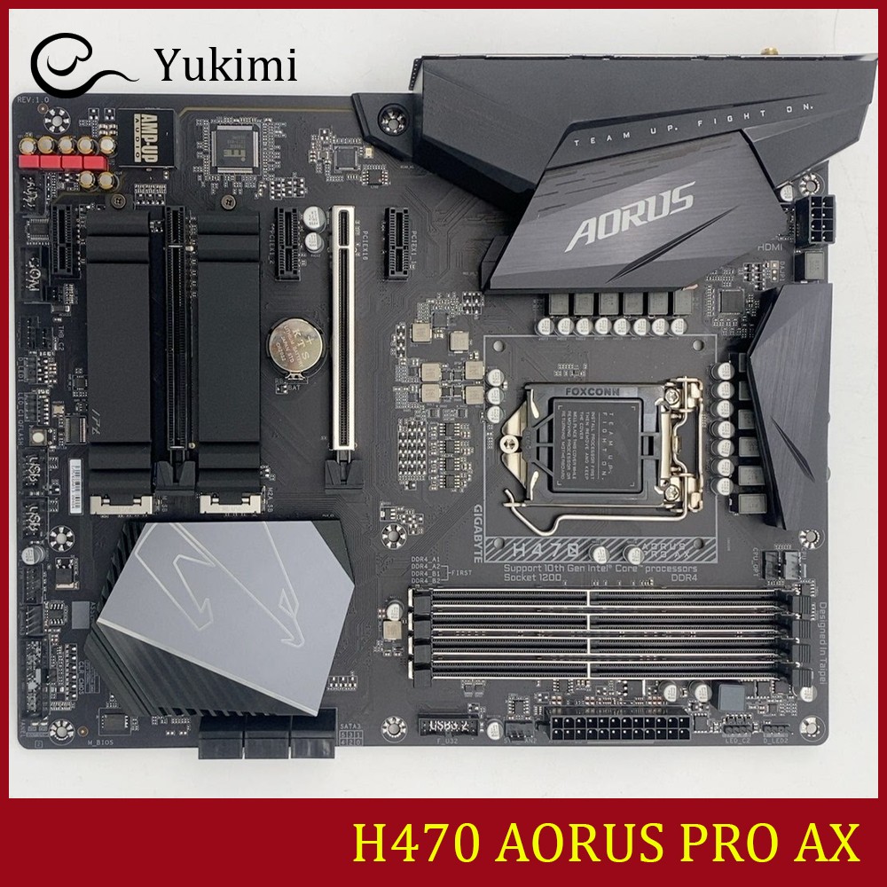 FOR GIGABYTE H470 AORUS PRO AX DDR4*4 LGA1200 128GB HDMI DP Ｍotherboard Test OK