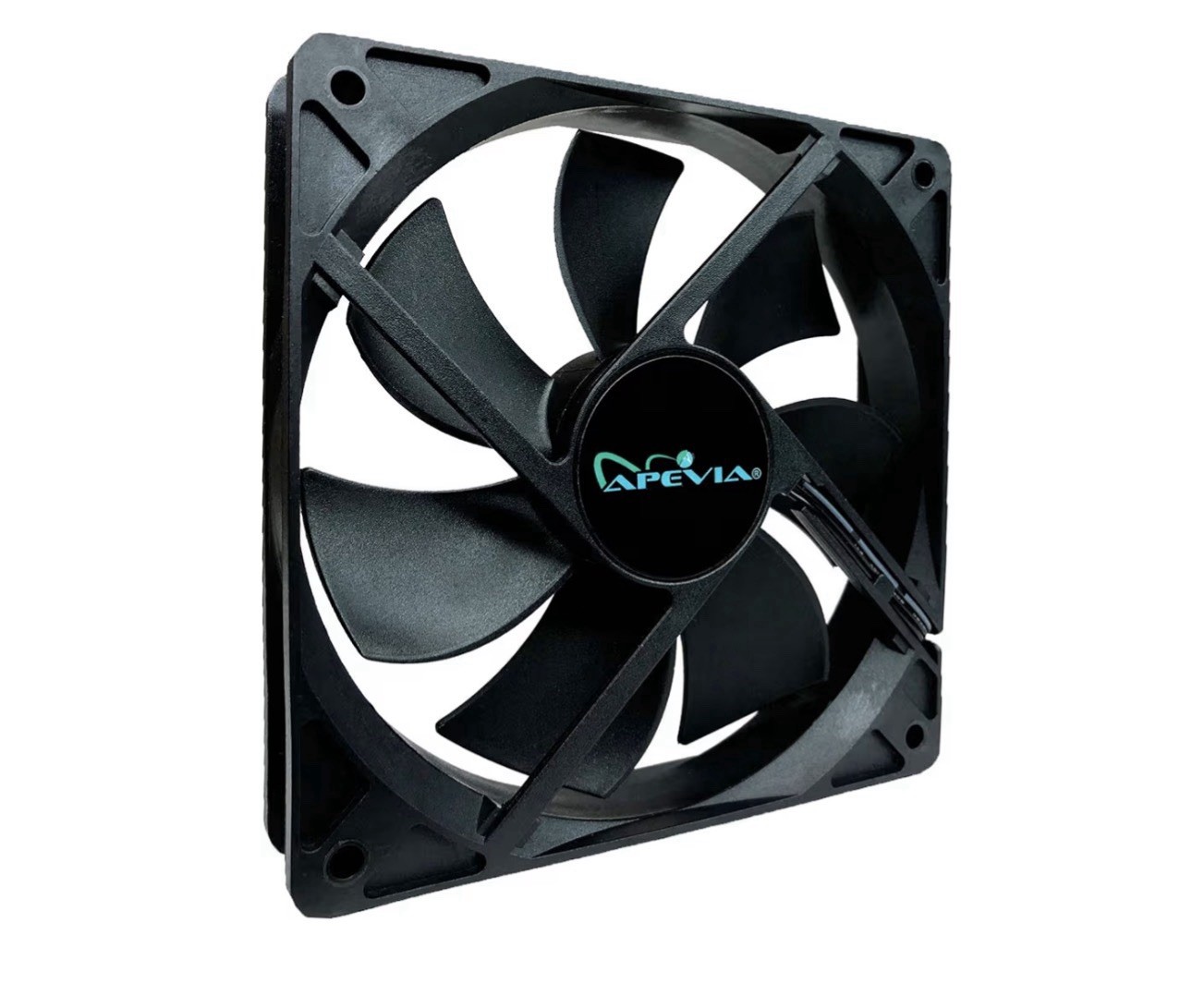 APEVIA AF212S-BK 120Mm 4Pin Molex & 3Pin Motherboard Silent Black Case Fan  1 PC