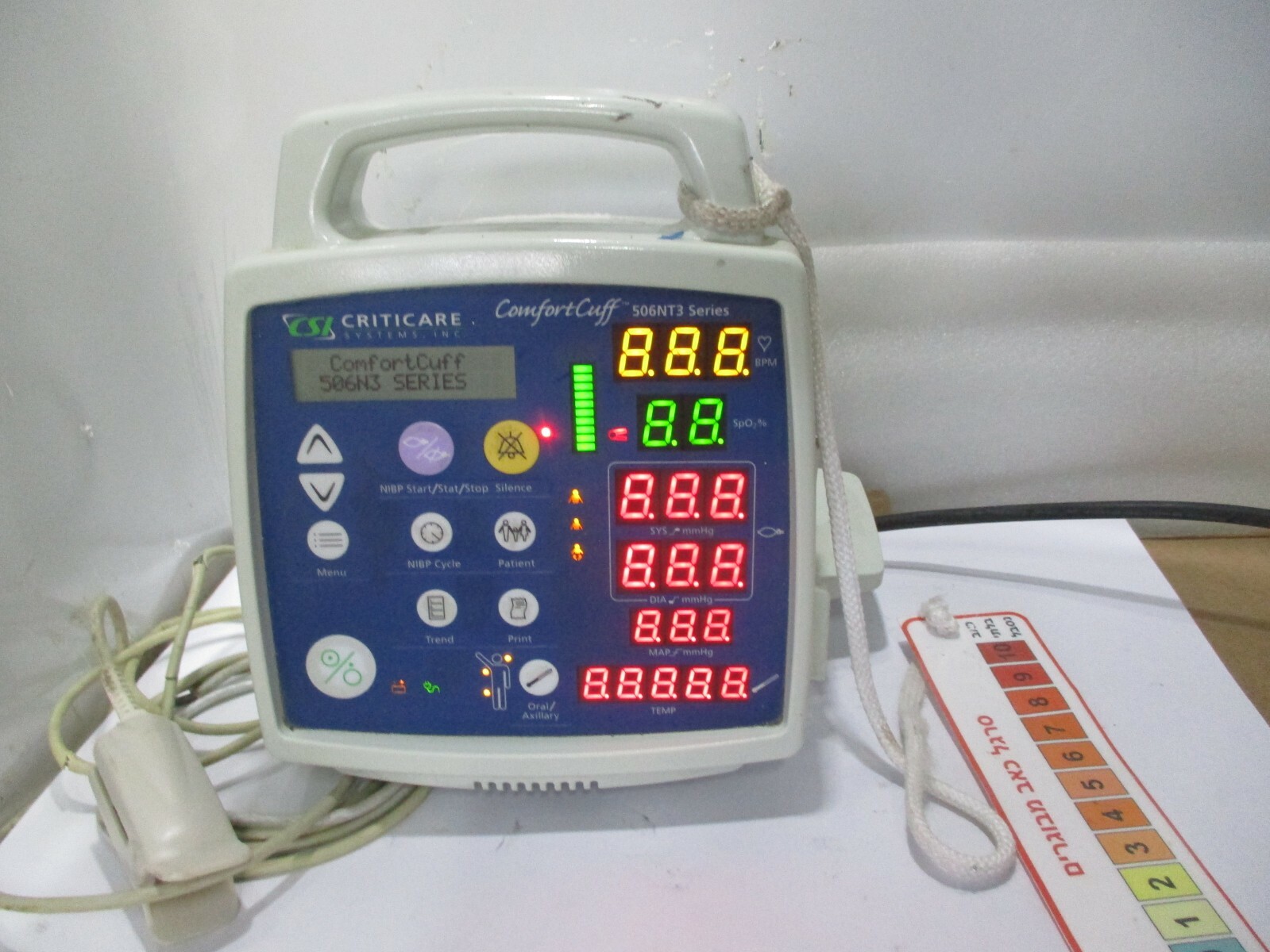 CRITICARE 506NT3 SERIES 506N3 COMFORT CUFF PATIENT Monitor