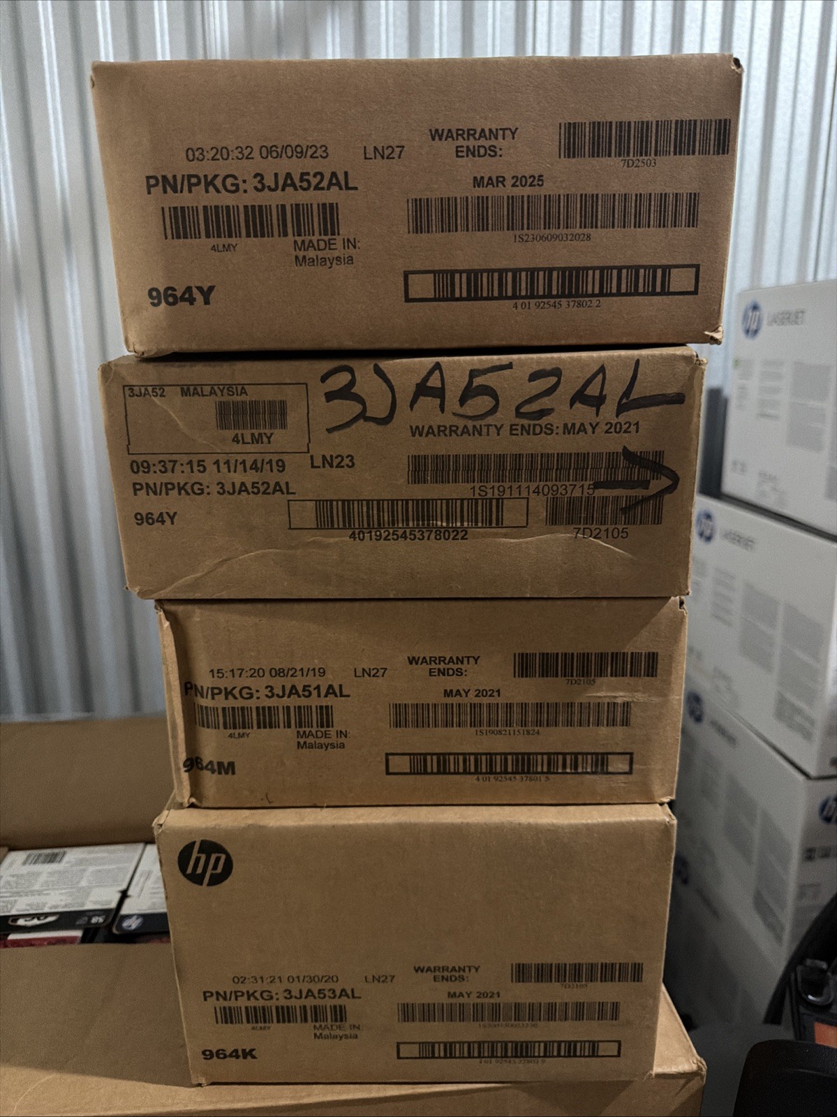 Lot Of 24 Sets  Of 3JA50AL, 3JA51AL , 3JA52AL,3JA53AL Tinta HP 964