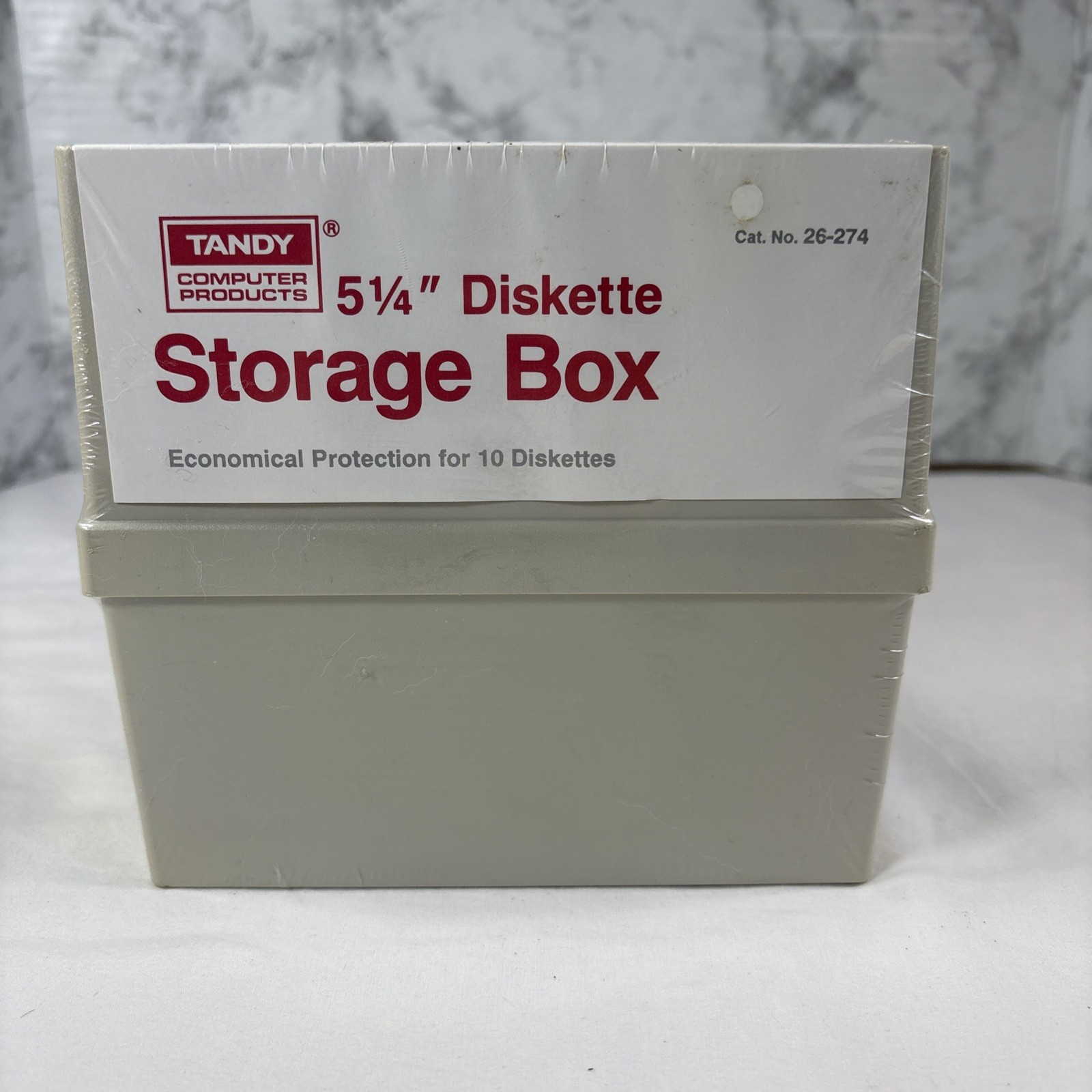 Vintage Tandy 26-274 5.25” Diskette Storage Box NOS SEALED Radio Shack