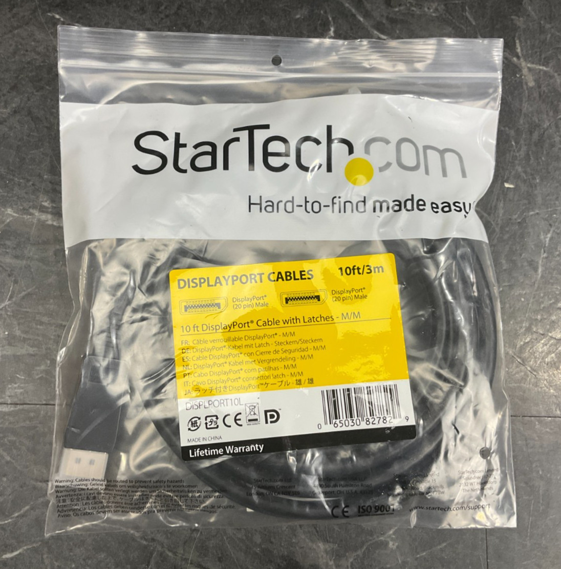 StarTech DisplayPort Cable DISPLPORT10L ✅❤️️✅❤️ BRAND NEW ✅❤️️✅❤️