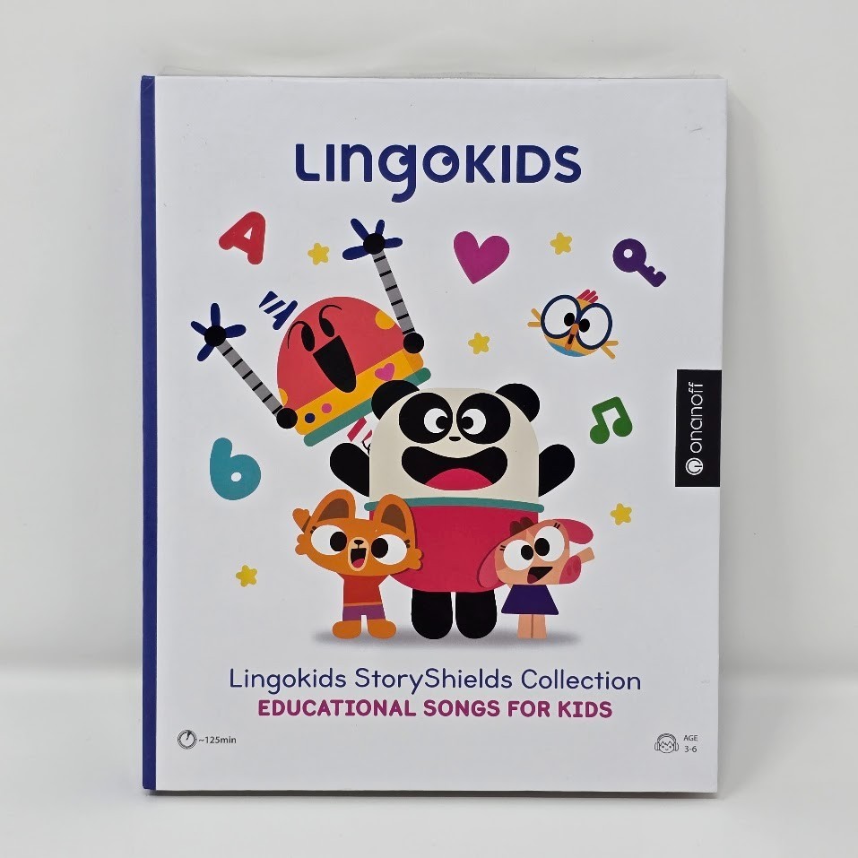 StoryPhones Storyshield Lingokids with 4 Educational Screen Free Audio Disks