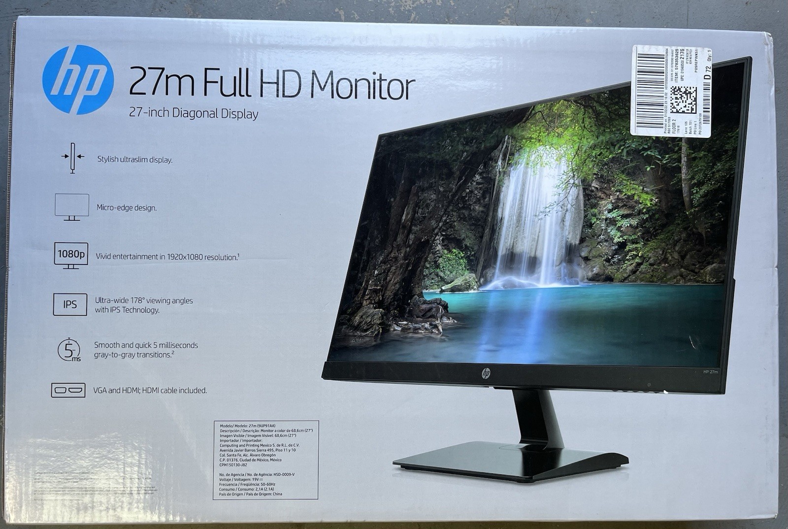 HP 27M 27" IPS LED Monitor