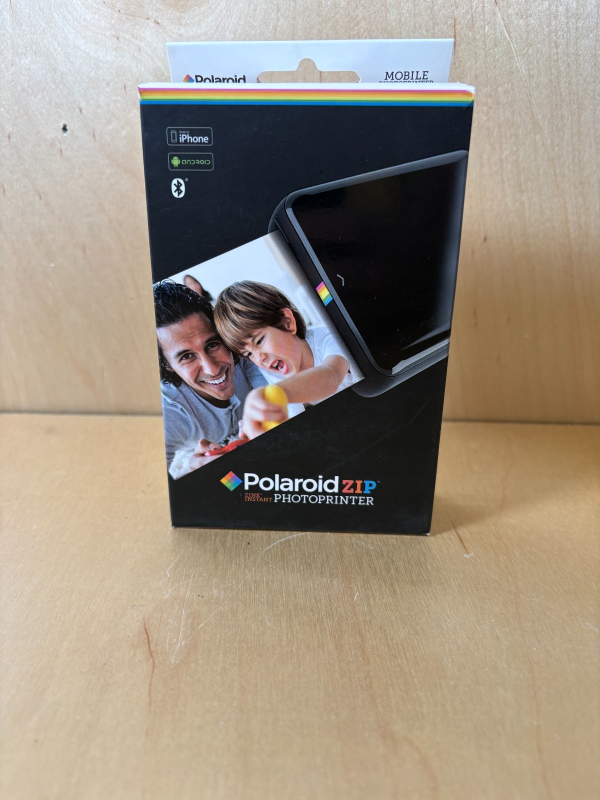 Polaroid ZIP ZINK Instant Mobile Photo Printer Black Bluetooth Box Powers On