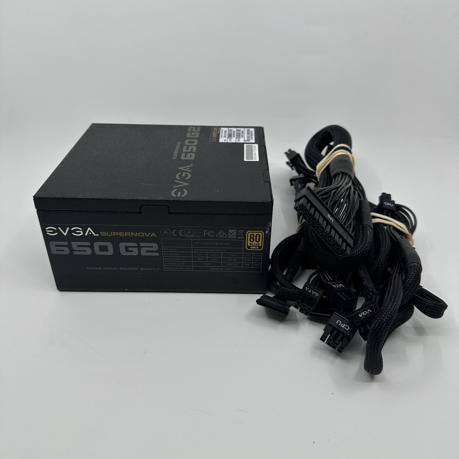 EVGA SuperNOVA 650 G2 650 W 80+ Gold Certified Fully Modular ATX Power Supply