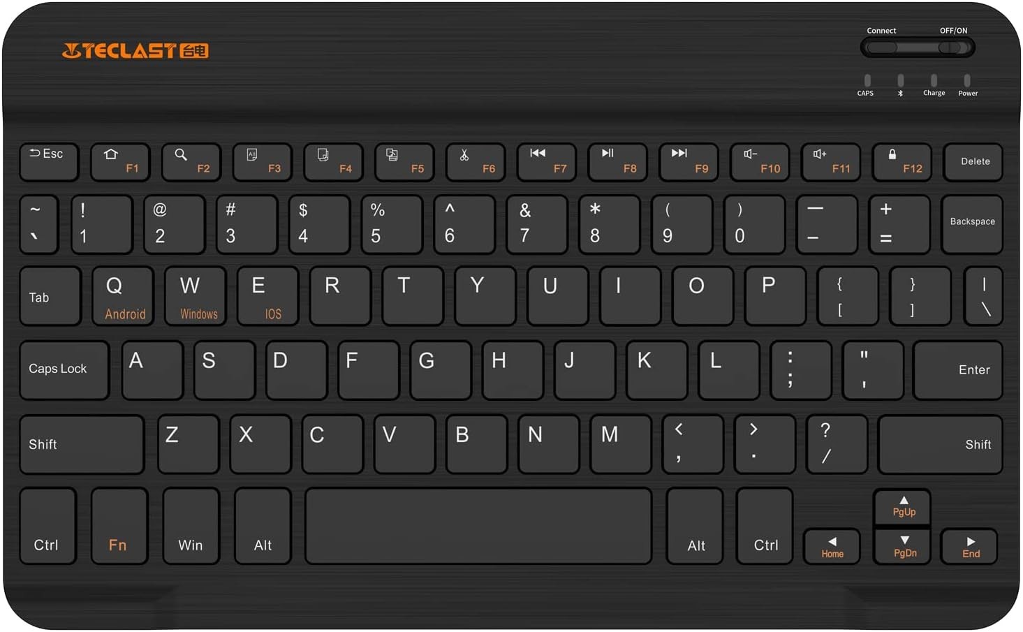 K10 Bluetooth Wireless Keyboard - Compatible with Android & Windows Tablets