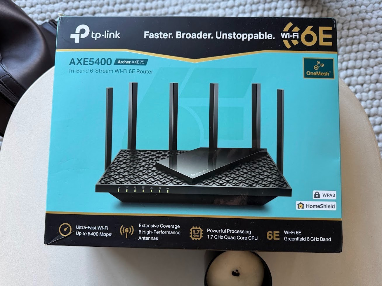 TP-LINK Archer AXE75 AX5400 4 Port 5378 Mbps Wireless Router