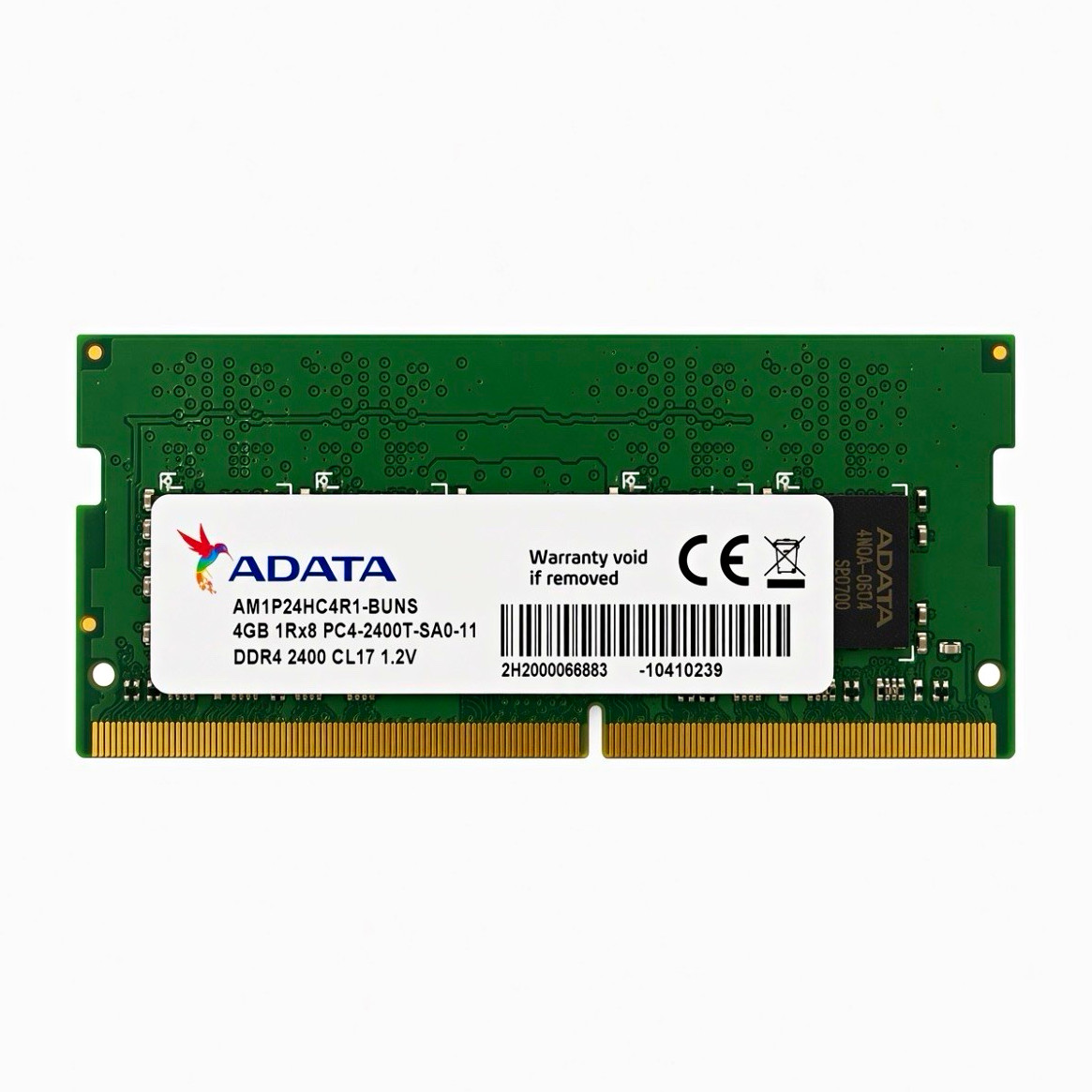 ADATA 4GB DDR4 SO-DIMM 260-Pin PC4-2400T CL17 RAM AM1P24HC4R1-BUNS