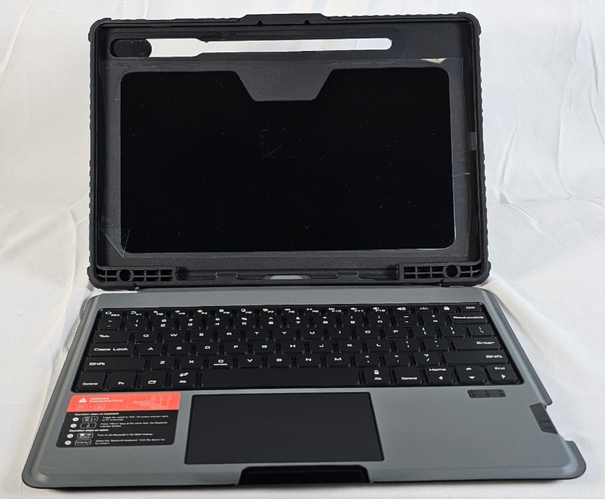 Nillkin Bumper Keyboard Case for Samsung Galaxy Tab S10+ S9+ 12.4" Open Box BLK