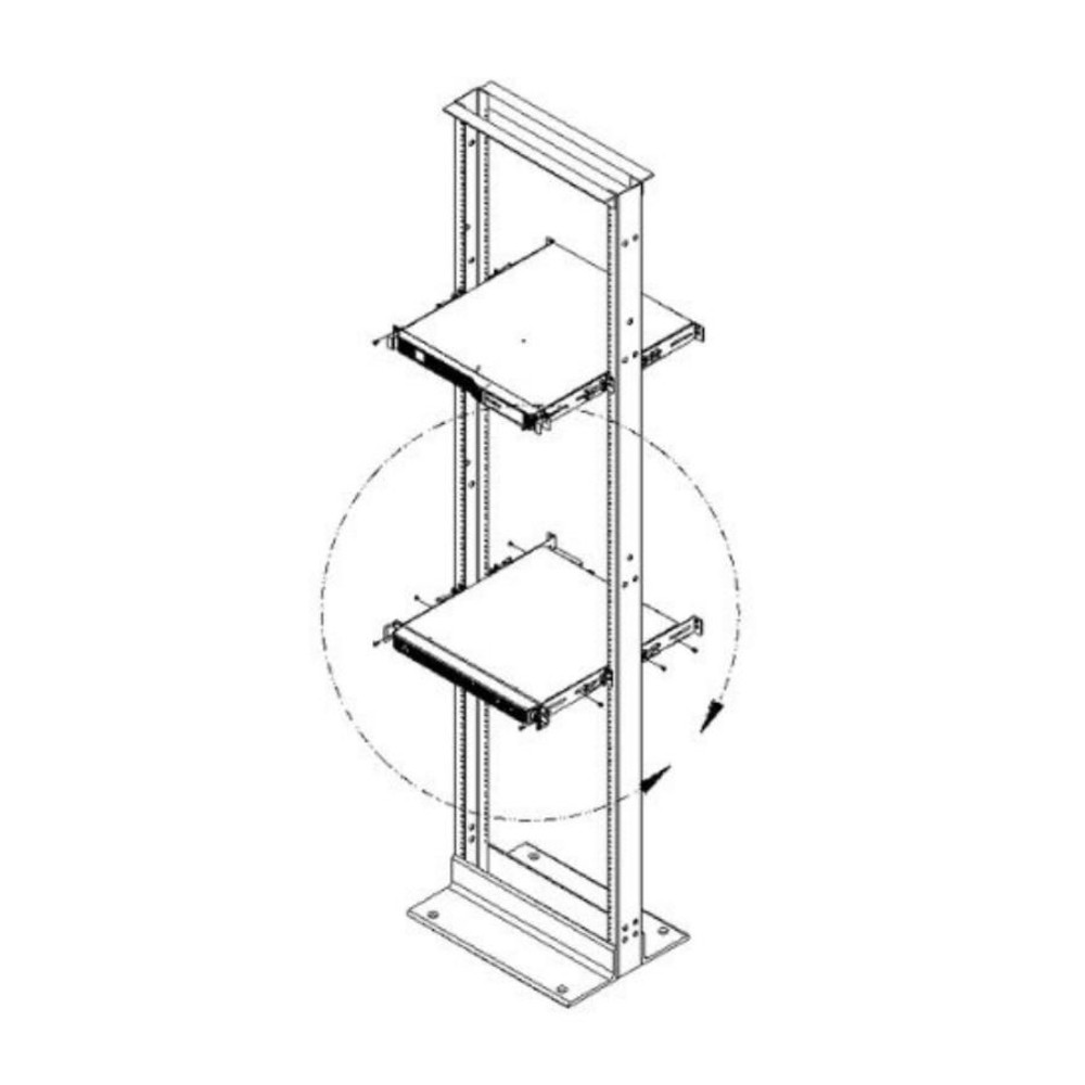 Vertiv-1 Phase Ups 2Postrmkit1U 1U 2 Post Rack Mount Kit