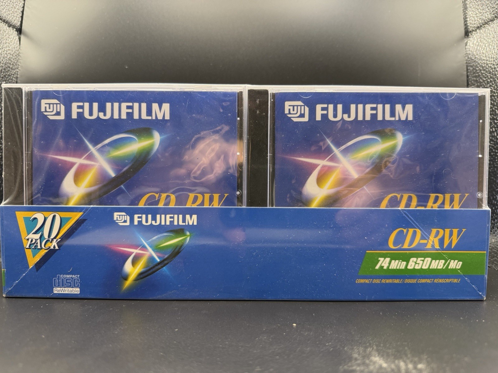 Fujifilm CD-RW Rewritable 74 Min 650MB 4x 20-Pack Standard Jewel Case