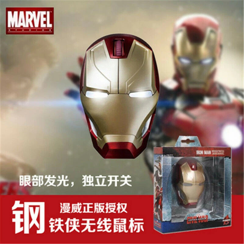 Marvel Avengers Iron Man MK46 MK50 Mini Wireless Mouse Ant Man Groot New