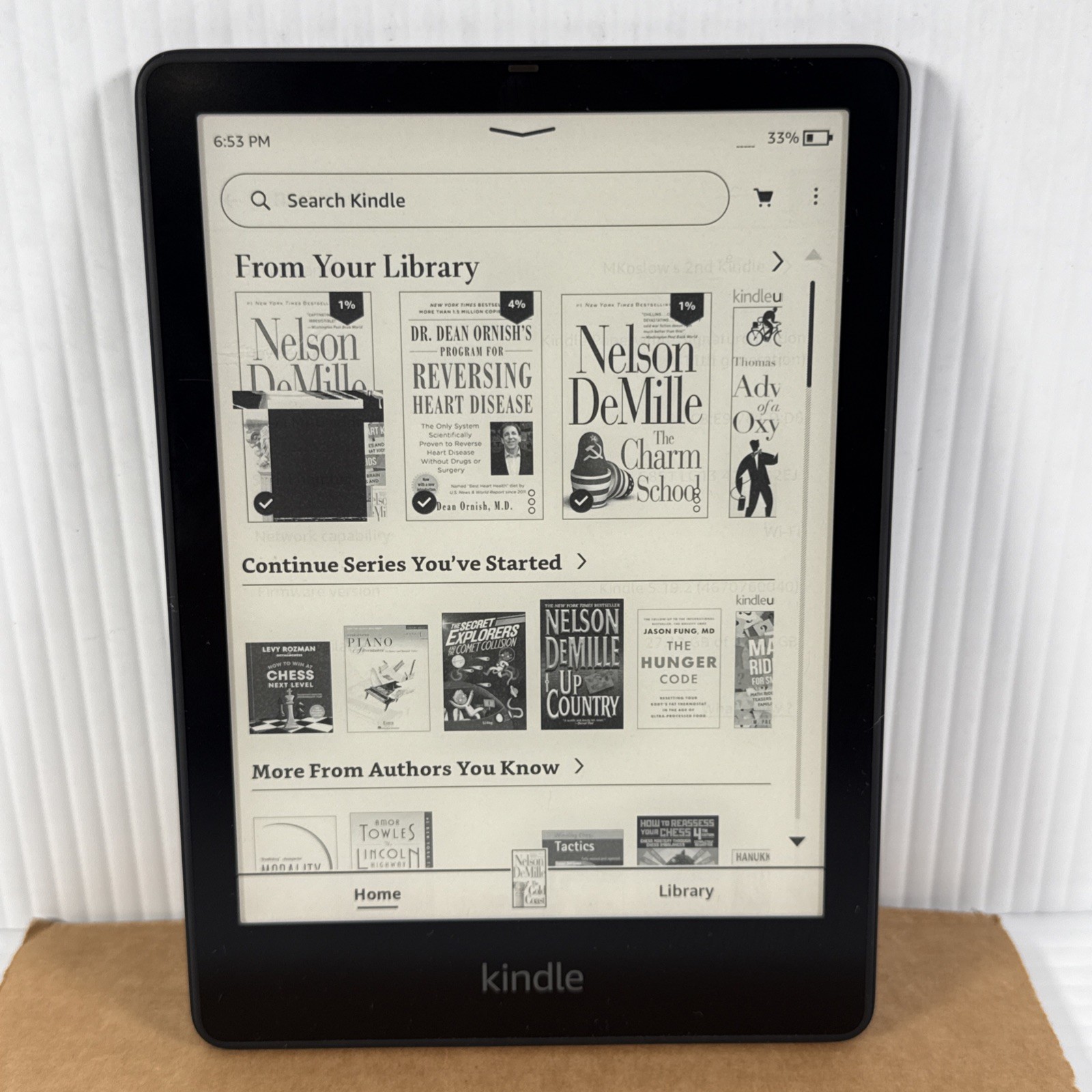 Amazon Kindle Paperwhite Signature Edition 11th Gen 32GB 6.8" Black -Device Only