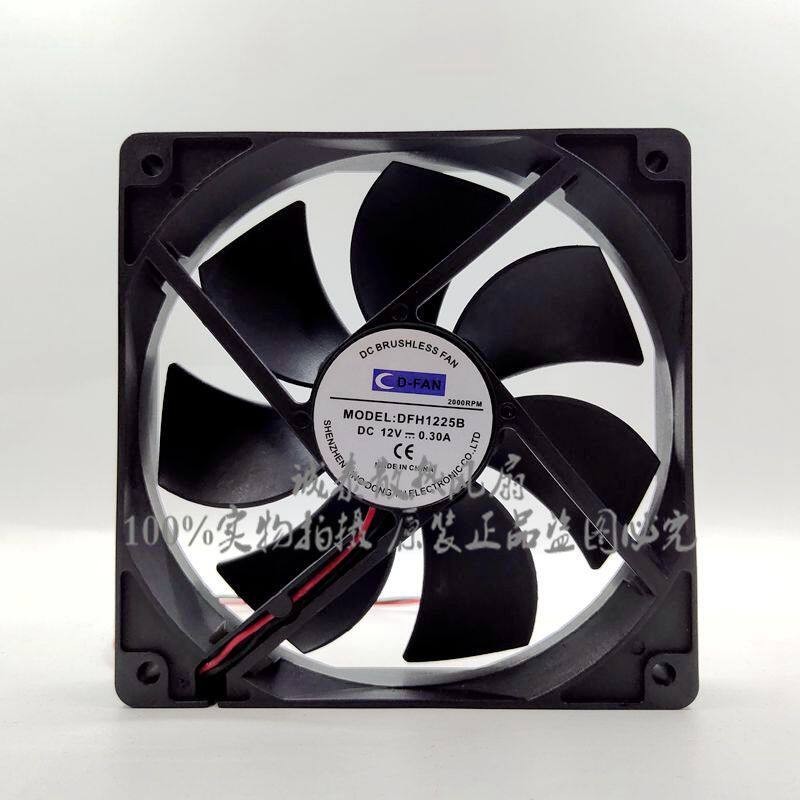 1PCS D-FAN DFH1225B 120x25mm DC 12V 0.30A Ultra-Quiet Fan