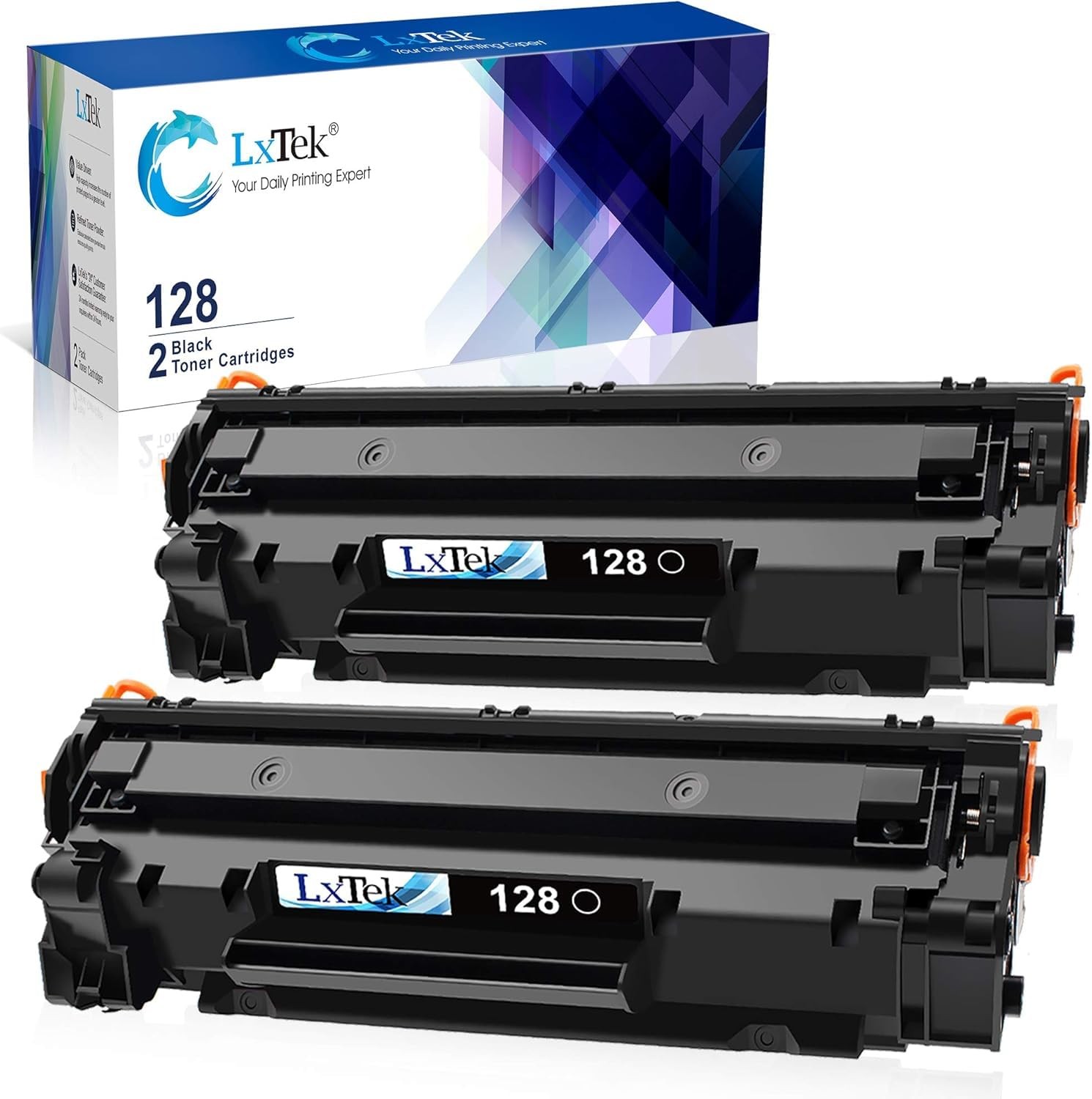 2PK Canon CRG128 Black Laser Printer Toner Cartridge Compatible Replacement
