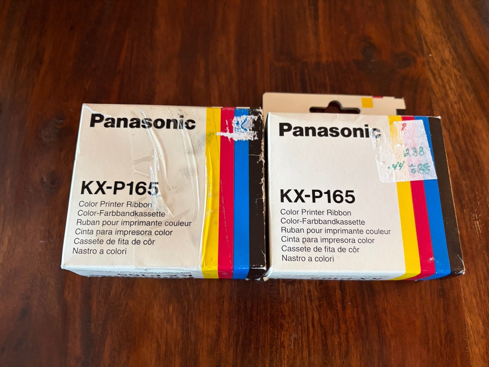 2 - Panasonic KX-P165 Color Printer Ribbons