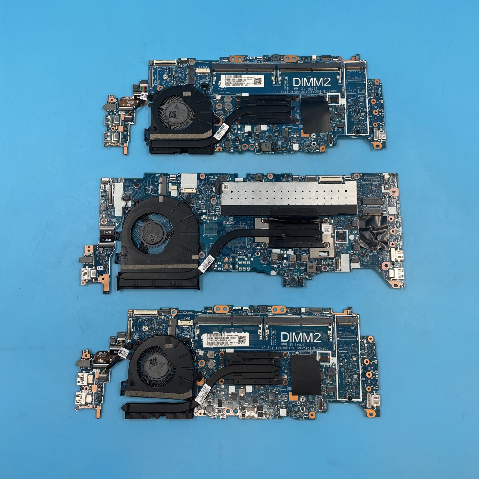 (Lot of 3) HP EliteBook 840 G8 Motherboard | i5-1145G7 | DDR4 | Heatsink+