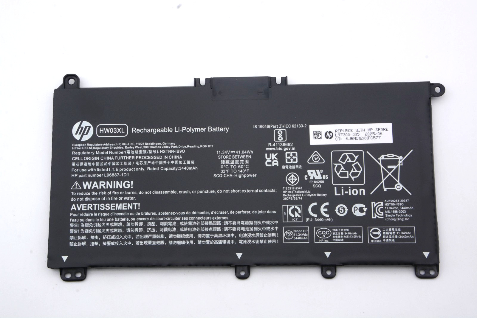 OEM Genuine HW03XL Battery For HP Pavilion 15-EG 15-EH 15T-EG 15Z-EH HSTNN-IB90