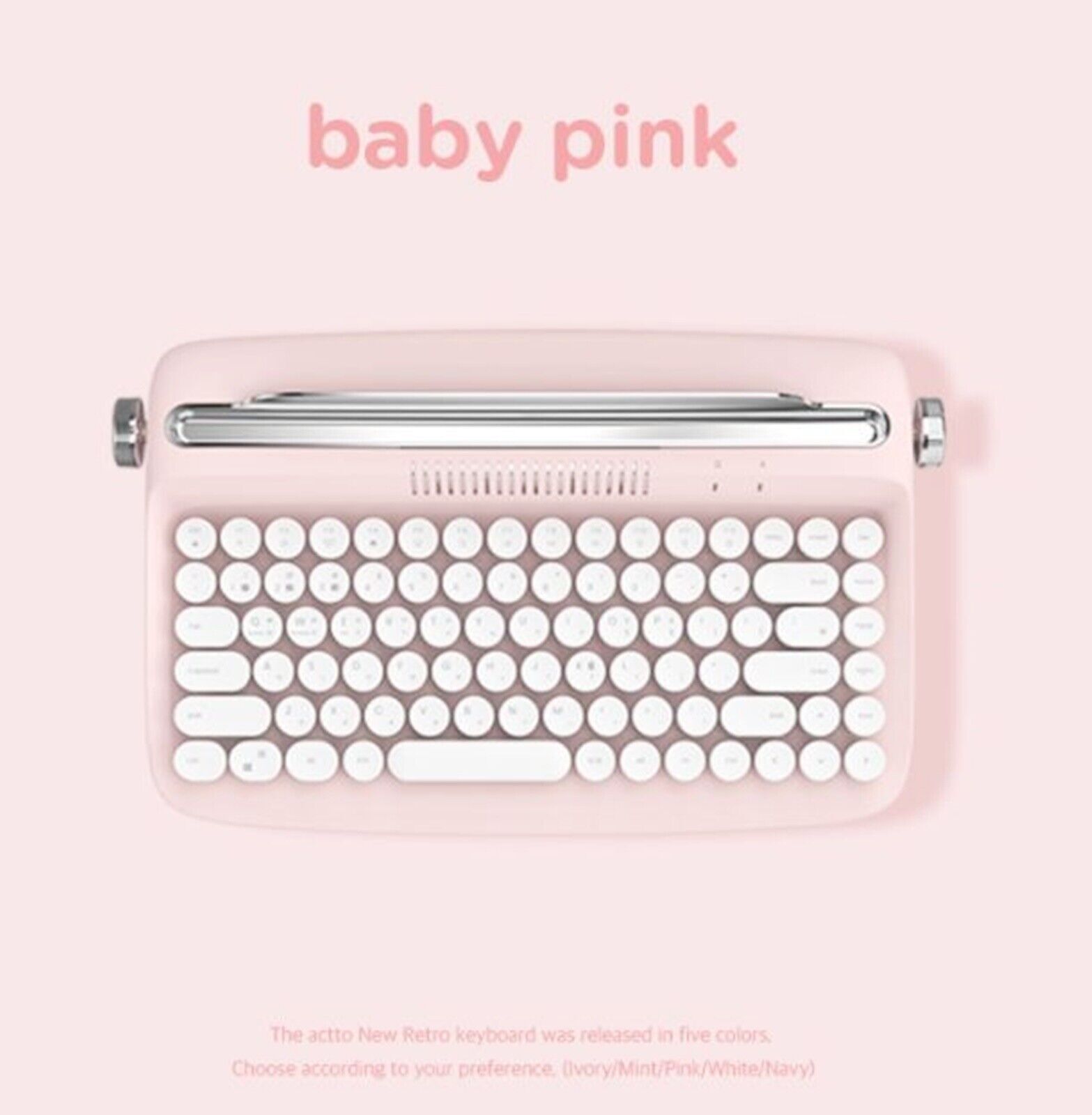 Actto Retro Mini Bluetooth Multi-Pairing Wireless Keyboard / B303