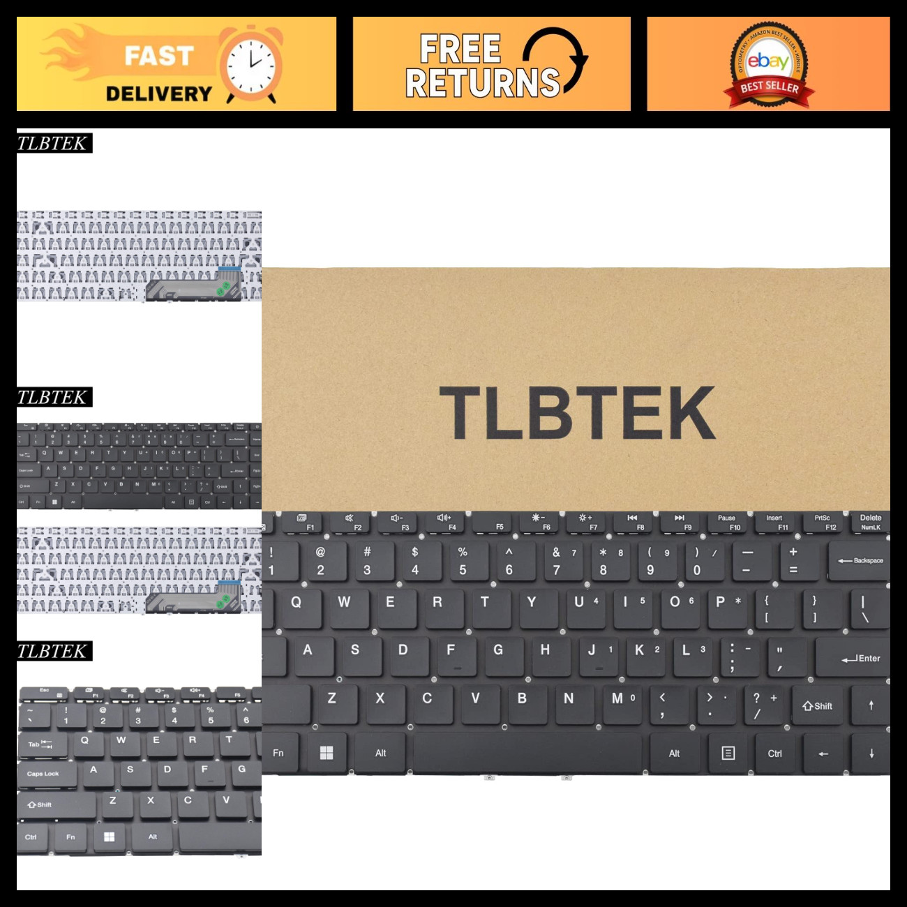 Ultra Slim Keyboard Replacement for Gateway 14.1" Notebook GWTN141 Series - Comp