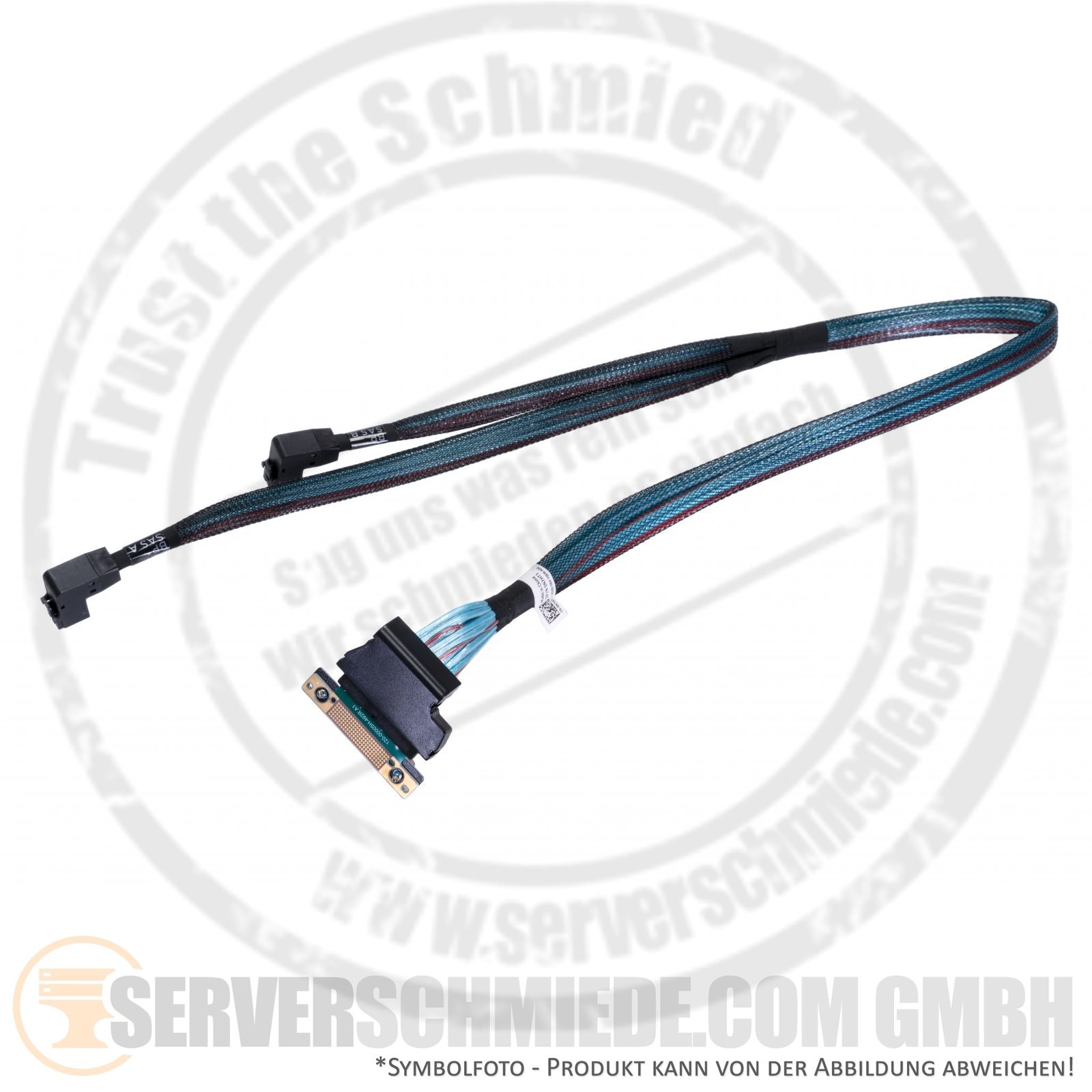 Dell R740 H740 H730 SAS 2x SFF-8643 Angle 1x MPERC SAS Cable 0N7HT1