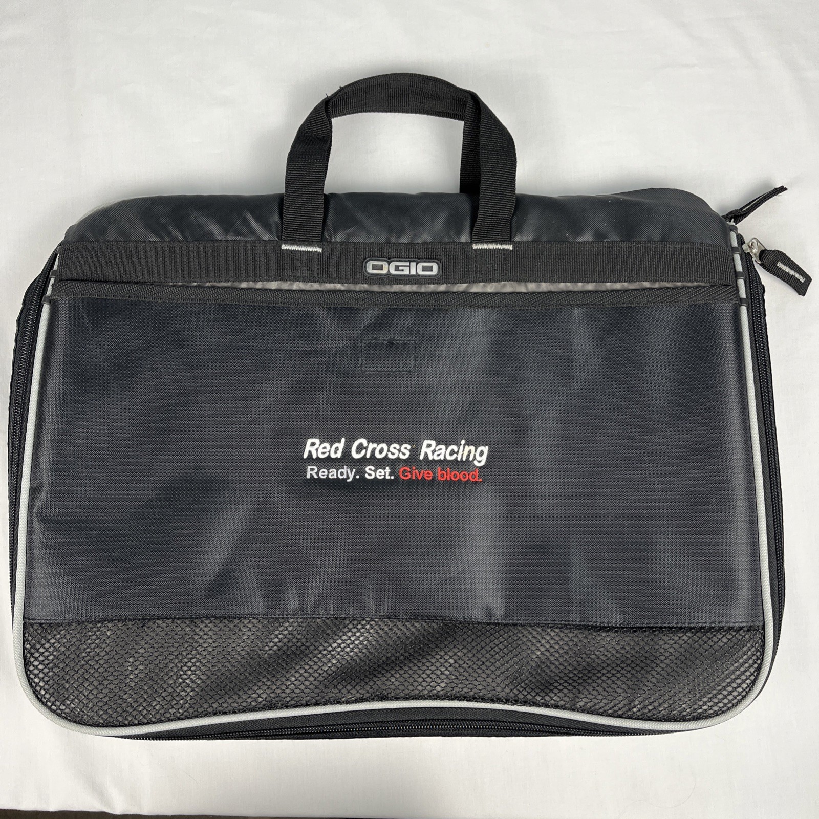 Ogio Brain Bucket Red Cross Racing Laptop Bag Black Laptop Travel Carry Case