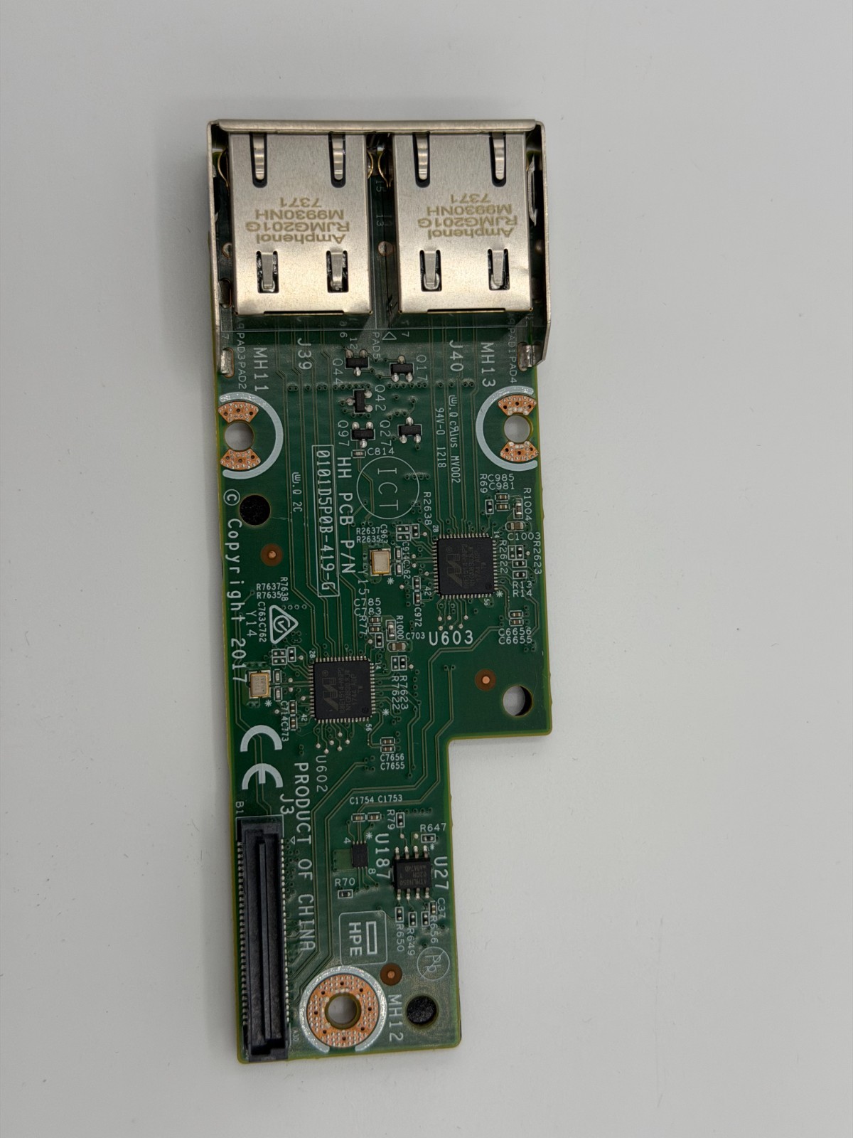 HPE 368FLR-T 1Gb 2-Port Media Module 872161-001 856161-001 DL160 DL180 Gen10
