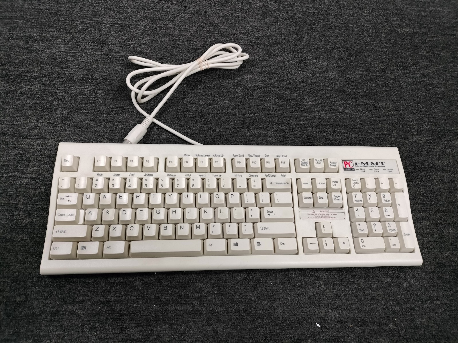 Vintage PC Concepts i-MMT Internet Multi-Media KWD-203 Keyboard