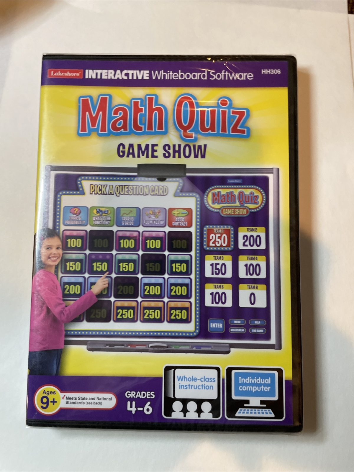 Lakeshore Interactive Math Quiz Game Show: Grades 4-6 Teaching CD-ROM Brand NEW
