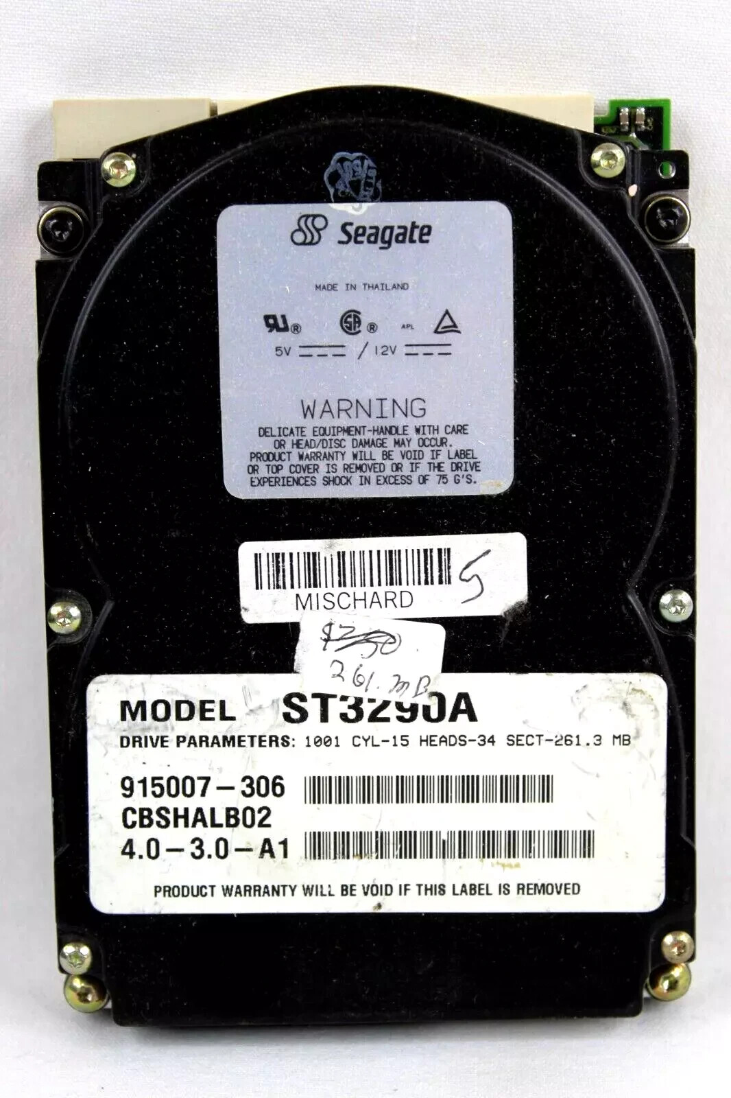 Seagate Model ST3290A 261.3 B HDD Computer Hard Drive 