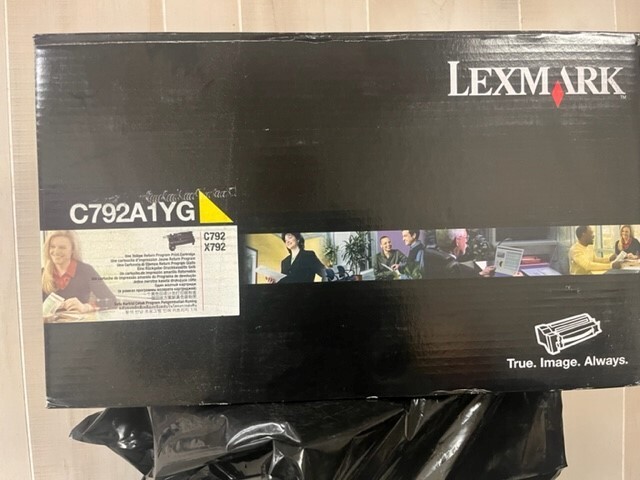 Lexmark C792A1YG Yellow Return Program Print Cartridge - Open Box Sealed Bag