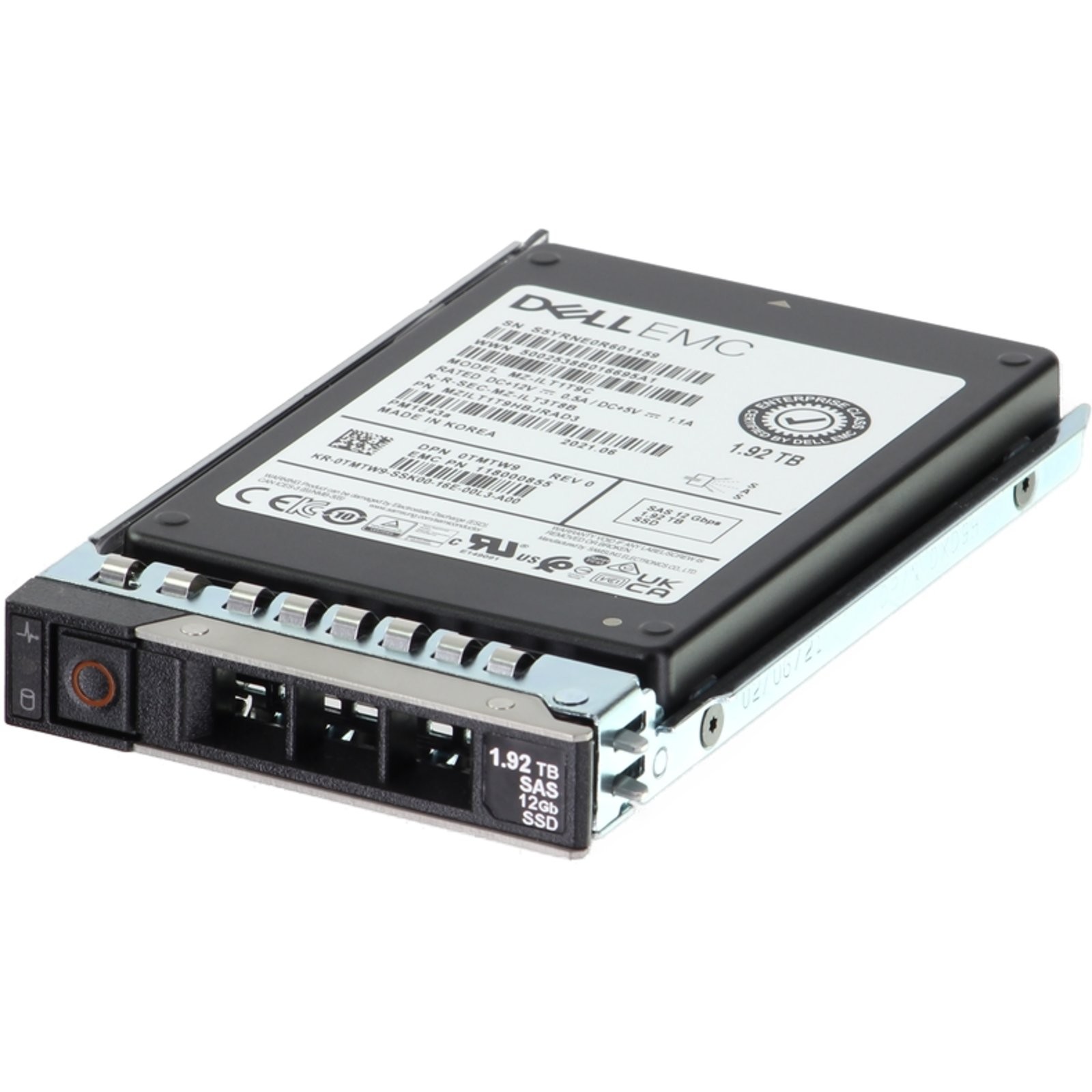 TMTW9-CD2 Dell 1.92TB 12Gbps SAS RI TLC 2.5 SSD  PM1643a