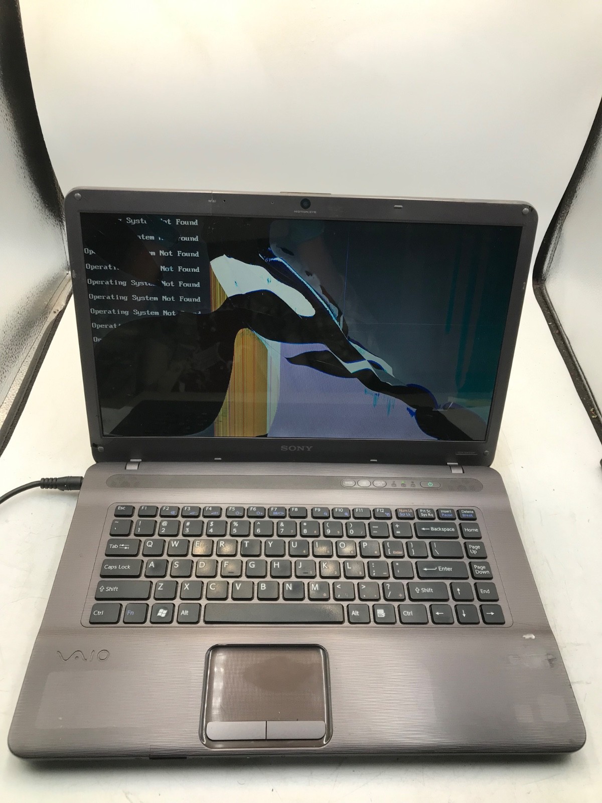 Sony VAIO PCG-7184L Intel Core 2 Duo 15" -BAD DISPLAY/CRACKED BEZEL -MZ