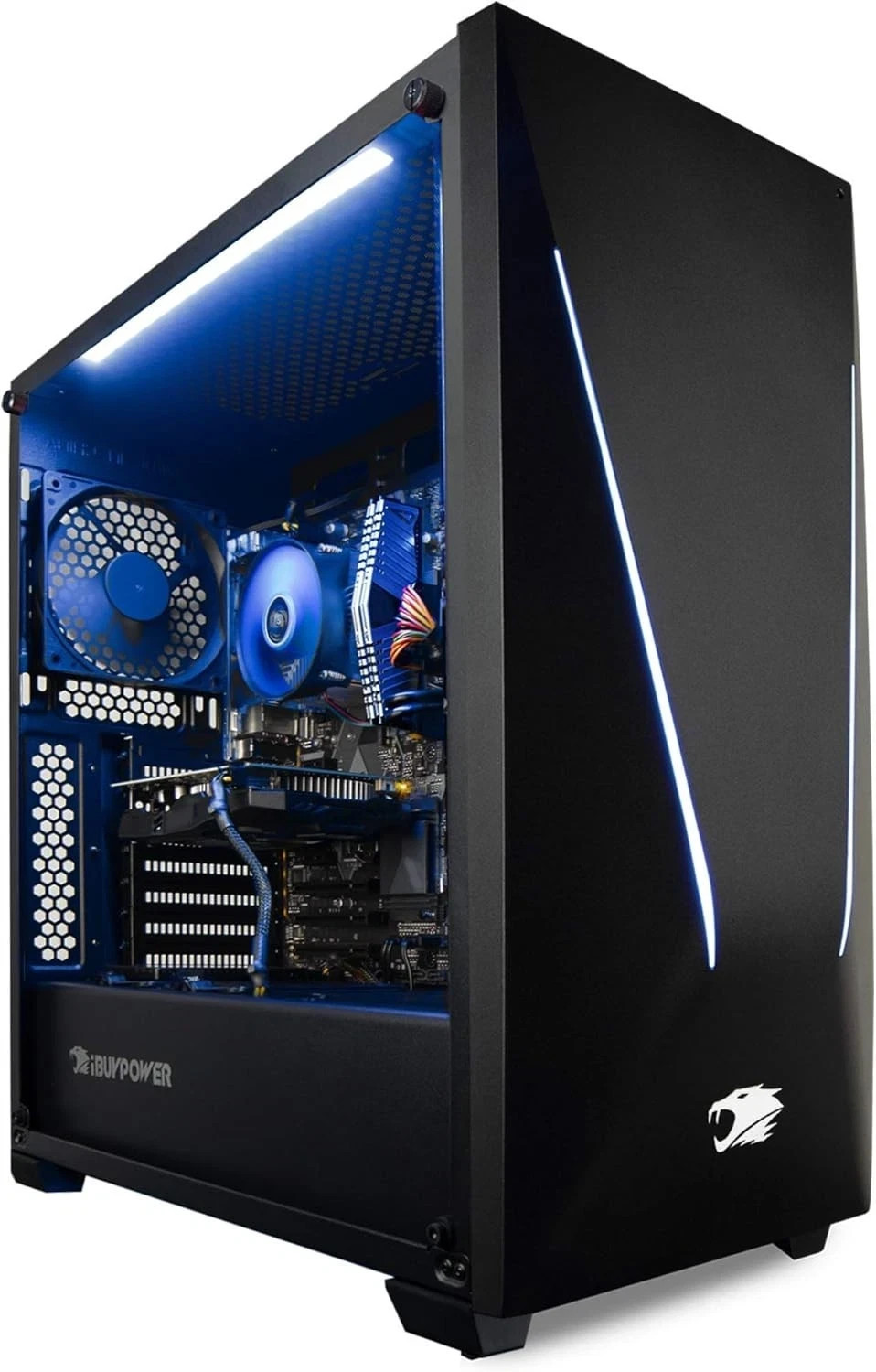 iBUYPOWER i-Series Gaming Desktop Tower PC Black RGB Wi-Fi, 32 GB Ram, 1 TB SSD