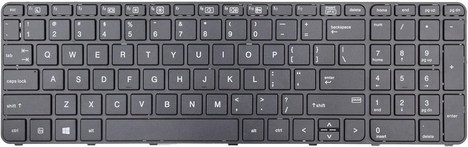 New US Keyboard For HP Probook 650 655 G2 /650 655 G3 US With Frame No Backlit