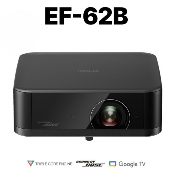 EPSON EF-62 4K PRO-UHD Portable Projector 700 Lumen Google TV Bose Audio