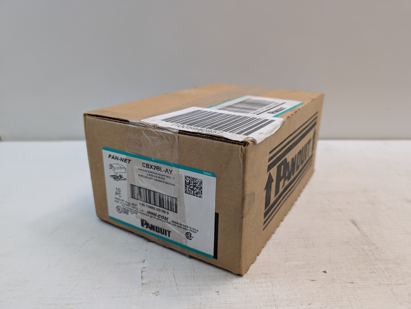 PANDUIT CBX2BL-AY Mini-Com Surface Mount Box C (Lot of 7)