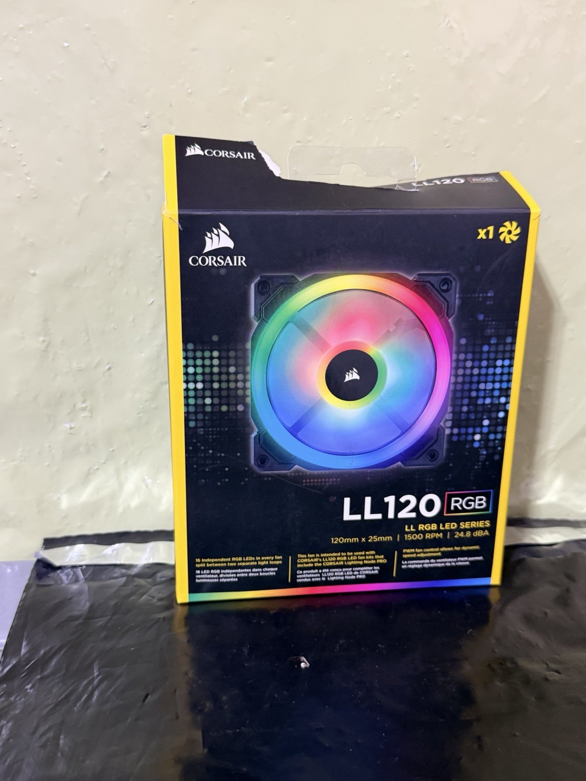 Corsair LL120 RGB, 120mm Dual Light Loop RGB LED PWM Fan, CO-9050071-