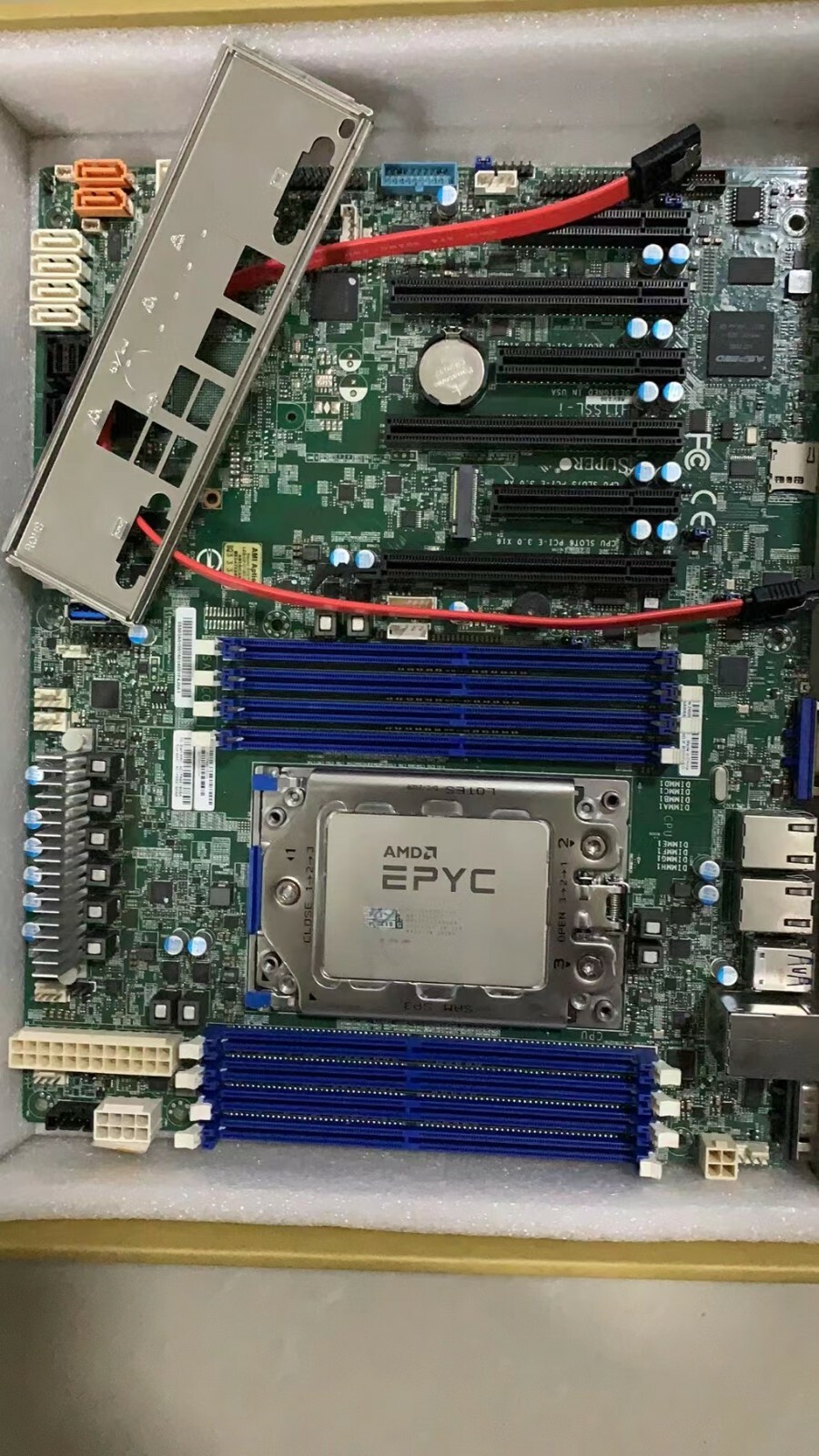 AMD epyc 7551P+Supermicro H11SSL-i combination set sp3 CPU processor 2.0ghz