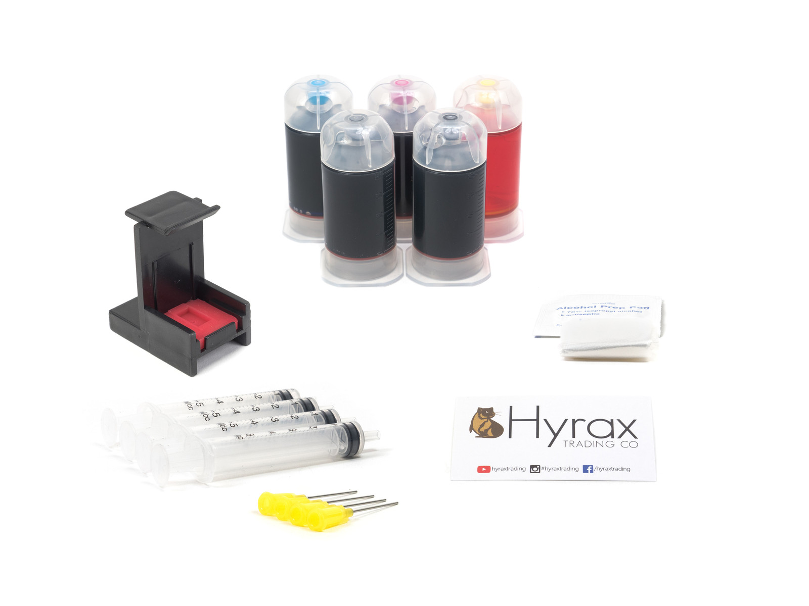 Hyrax Trading  Premium Combo Ink Refill Box Kit for HP 74/75