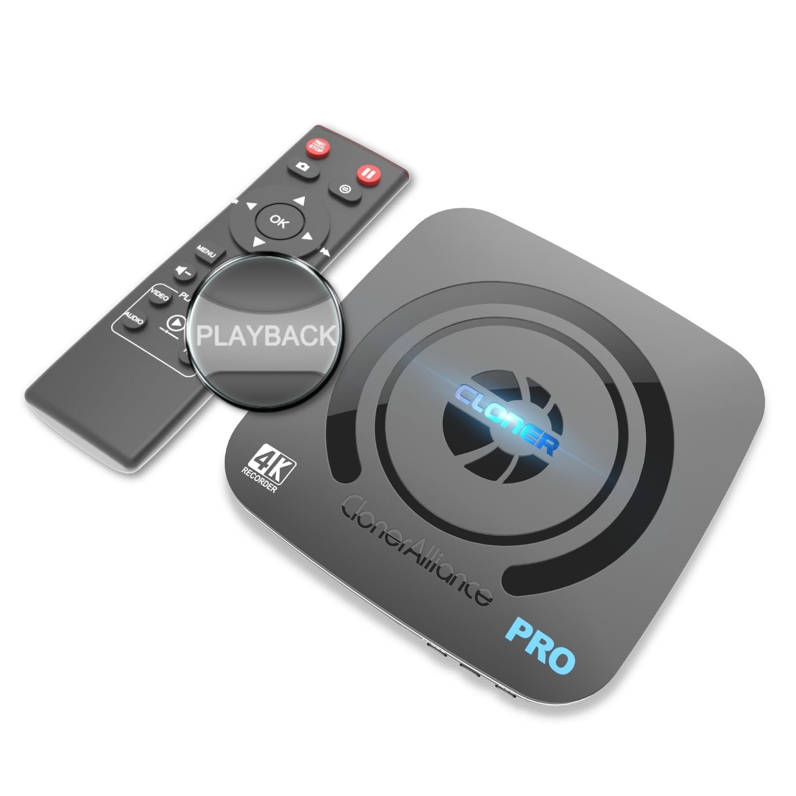 ClonerAlliance UHD Pro, 4K Video Recorder, HDMI Capture DVR with H.265/H.264 ...